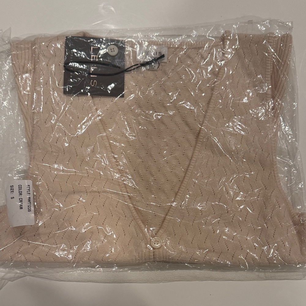 Beige V-Neck Sweater